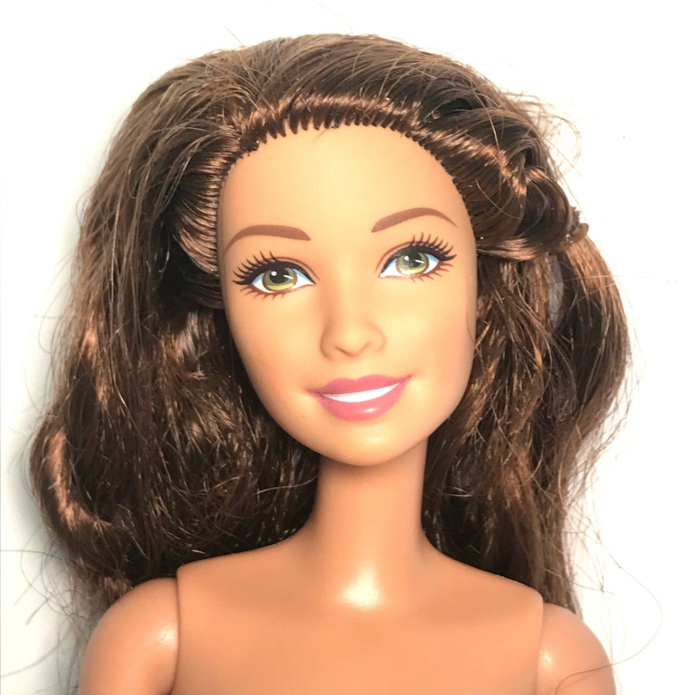 Nude Barbie 2015 Fashionistas #15 Brown Hair & Eyes Summer Face DGY58 Doll